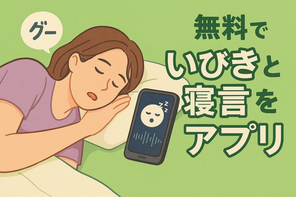いびき・寝言を無料アプリでチェック!おすすめの睡眠記録アプリと活用法