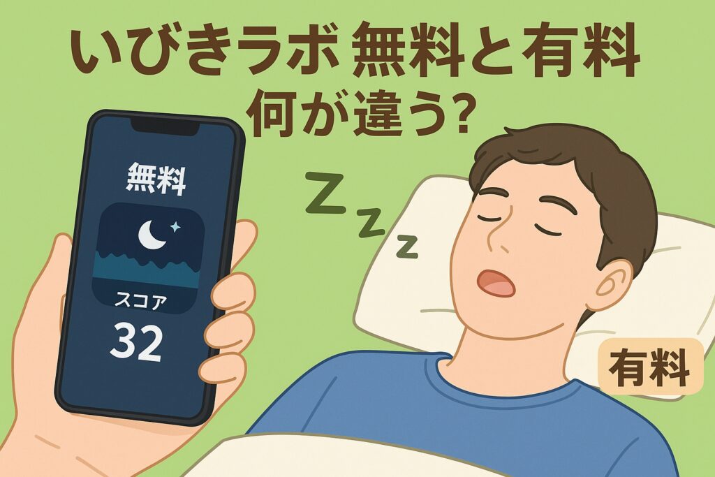 いびきラボは無料と有料で何が違う？本気で対策したい人に向けた使い分けガイド