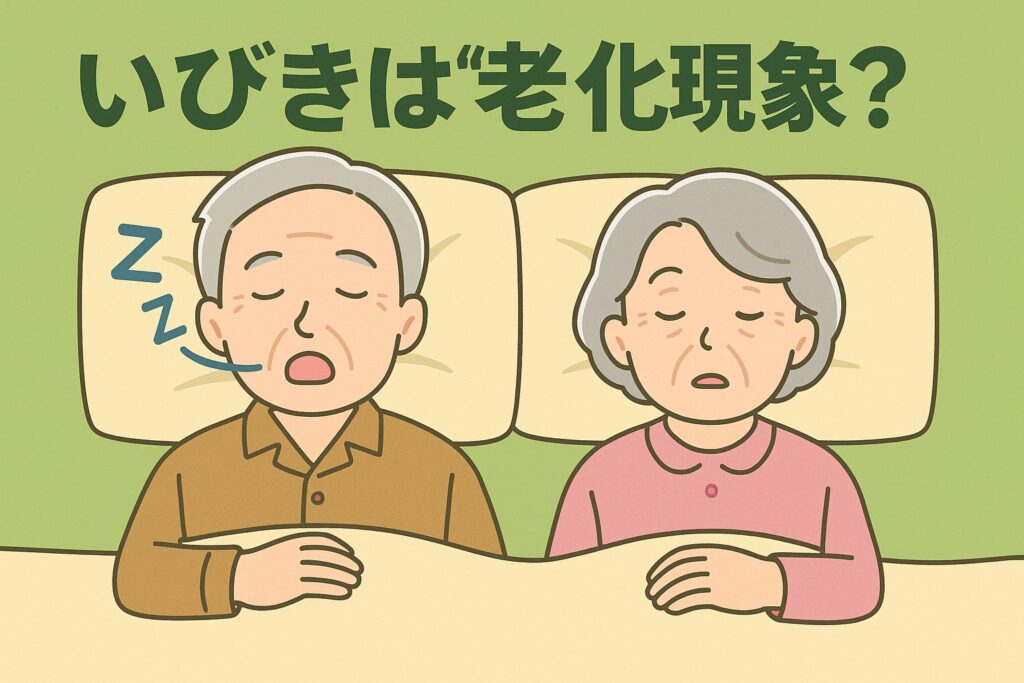 老化といびきの意外な関係とは？年齢とともに増える原因と対策