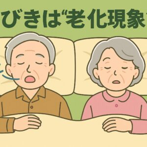 老化といびきの意外な関係とは？年齢とともに増える原因と対策